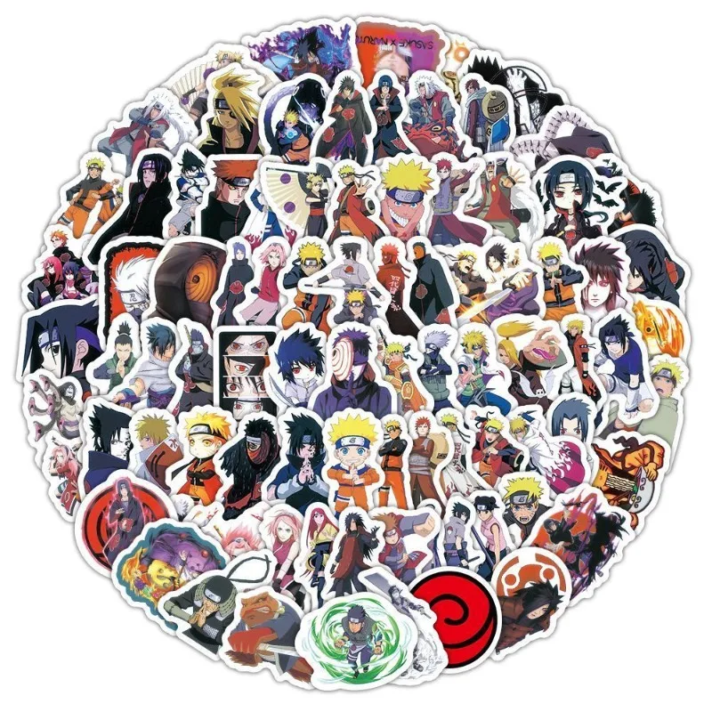 Anime-Inspired Kawaii Decorative Sticker Set - Naruto Q Version Designs