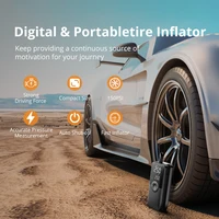 CARSUN Rechargeable Air Pump Tire Inflator Portable Compressor Digital Cordless Car Tyre Inflator For Motocycle Bicycle Balls 2