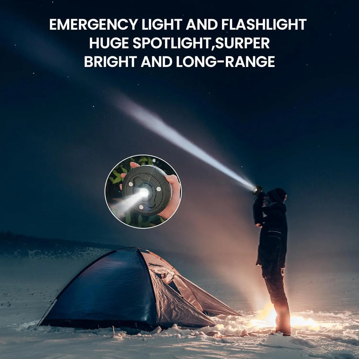 Description Picture 6 of itemSolar Powered Camping Light String,1CountRechargeable Outdoor Waterproof LightString with 8 Modes, Portable Light Stringfor Summ