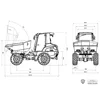 LESU 6MDX 1/14 RC Hydraulic Dumper Truck RTR Radio Control Loader Construction Vehicle Model Lock Diff Axles Motor THZH1397 6