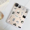 10/50PCS Ins Style Apathy Black White Simple Decals Cute Stickers Aesthetic Phone Notebook Suitcase Laptop Fridge Wall Sticker 2