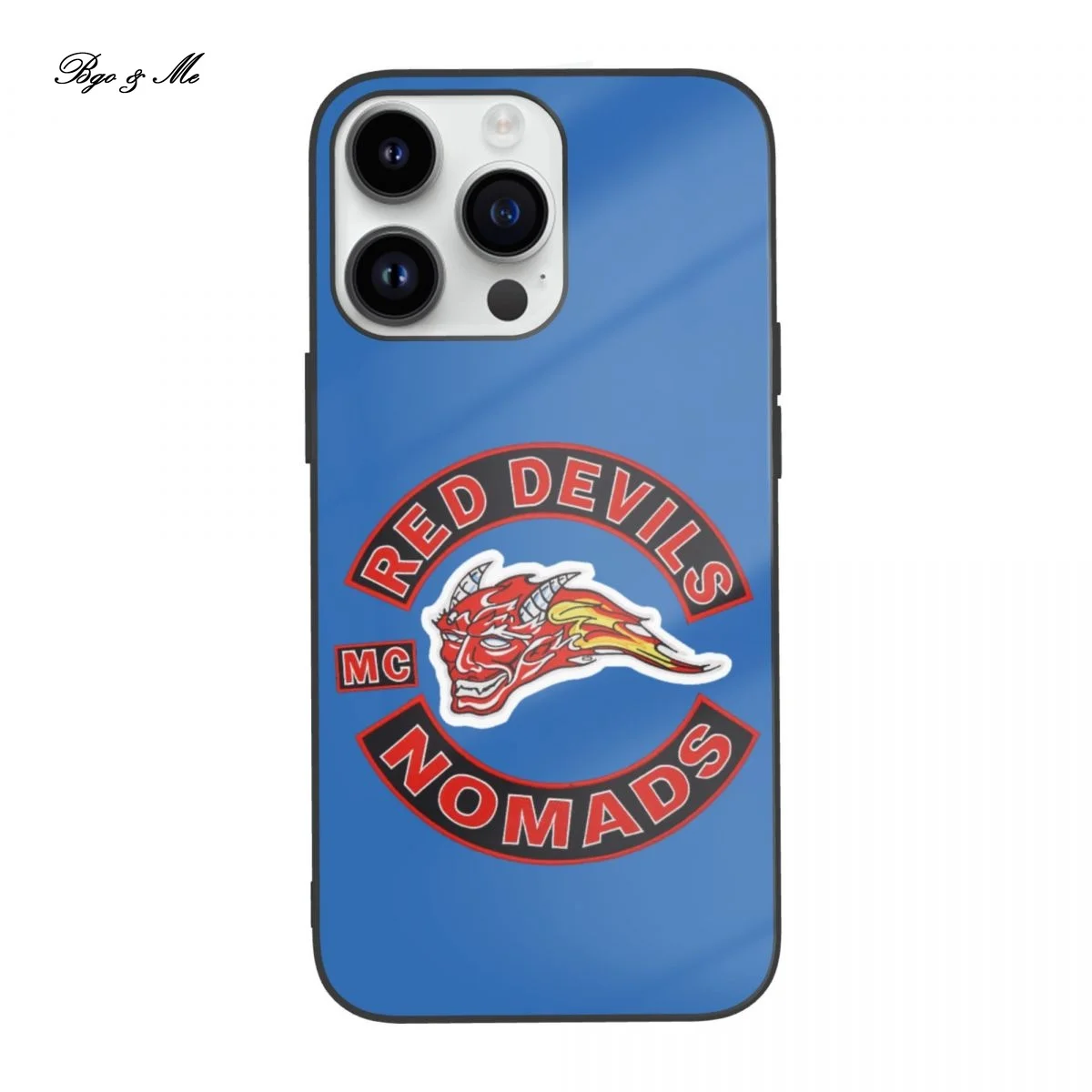 

IPhone 14 Case with Red Devils TPU Glass Bumper Protective Case for Apple iPhone 12 13 14