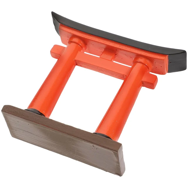 Halak Tartály Dekoráció Japán Torii Kapu Kerti Mikro Miniatűrök Kicsi 8,8X7,8X2.8 Cm Bonsai Gyanta Díszszobor Jelenet - Image 4