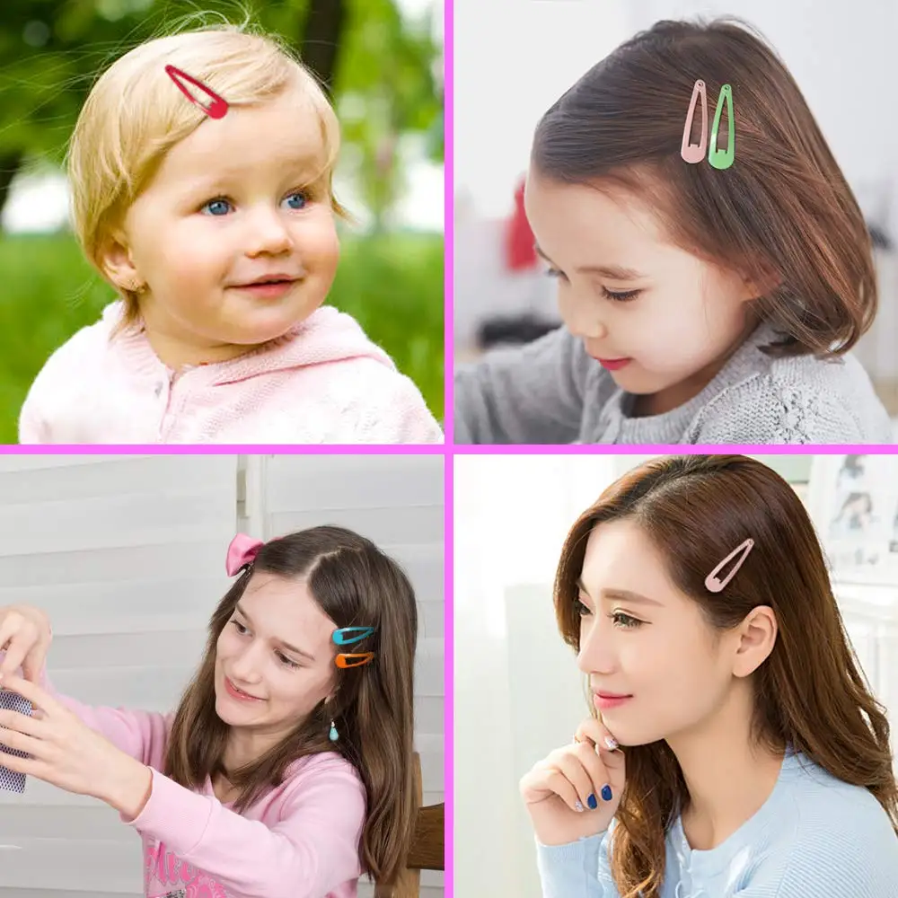 Hair Clips 40Pcs Girls Candy Color Dripping Hair Clip Princess Barrette Korean Hairpins Headdress Accessories for Girls