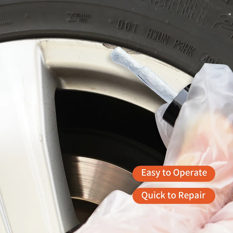 Visbella 2PCS Car Alloy Wheel Scratch Repair Kit Tire Rim Damage Remover Painting Adhesive Tools Quick Fix for Auto Steel Rims