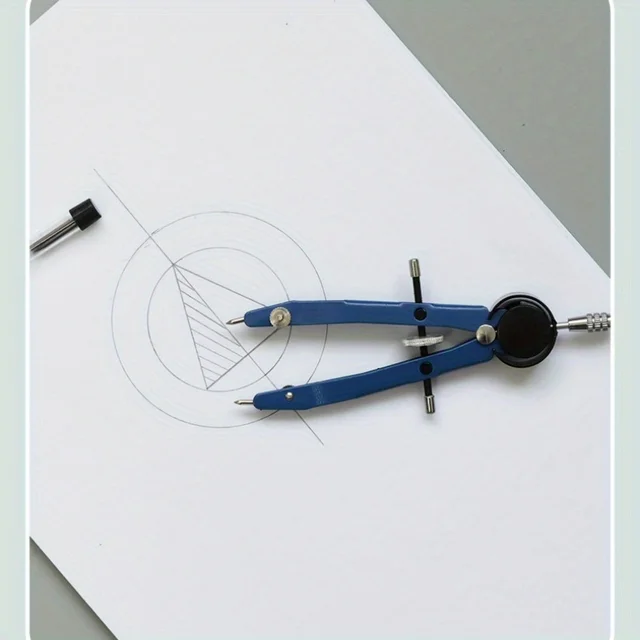 Simple Pratical Pfofessional Metal Compass Set With Lead core Math Geometry Circle Drawing Tools Office Supplies Stationery Gift 4