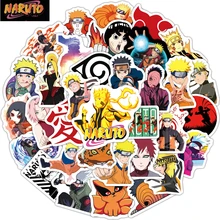 

10/30/50Pcs NARUTO Stickers Cute Uzumaki Naruto Sticker For Laptop Phone Case Girls Hyga Hinata Sasuke Anime Stickers Kids Toys