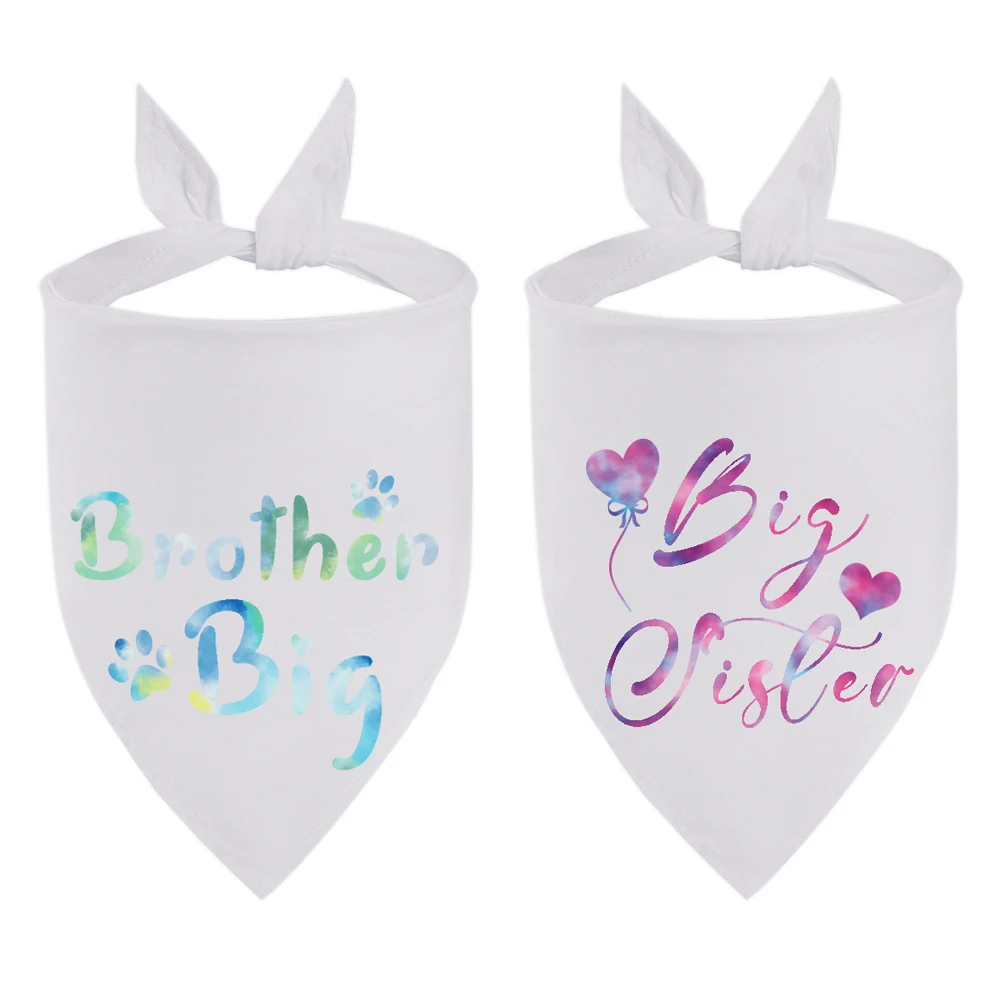 Title 5, Dog Bandana Pet Scarf Big Brother Sister Get Ma...