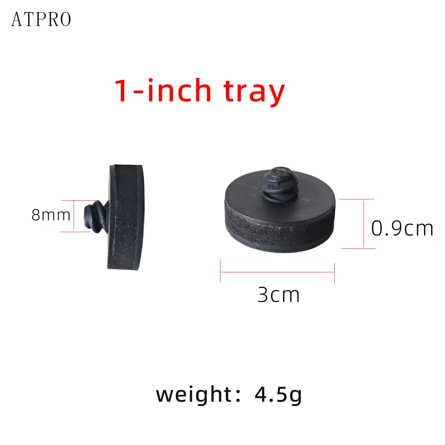 Mirka 1인치 포인트 그라인더 트레이, 원형 도트 접착식 사포, 30mm 직경 섀시 바닥 지지대에 적합