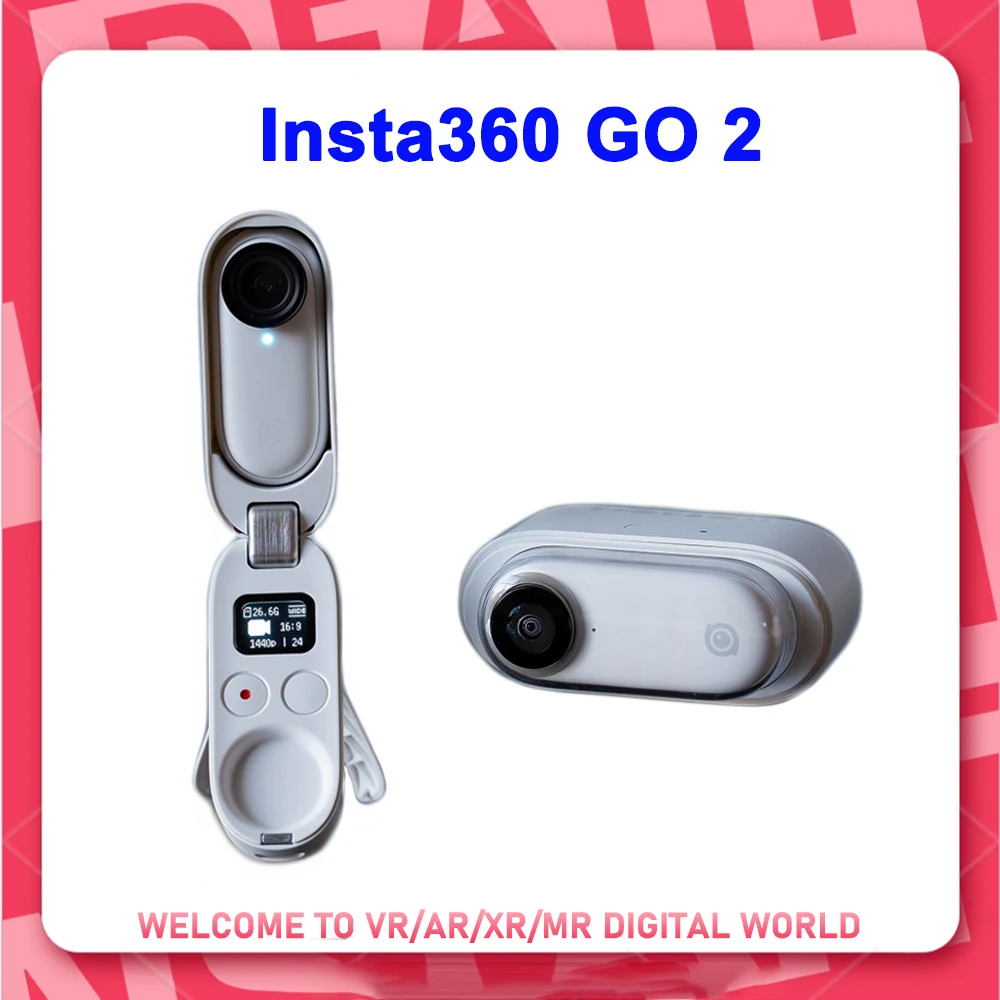 Insta360 Go 2 Camera Insta360 GO2 Thumb Camera with Lens Guard Waterproof Tiny Action Professional Sports