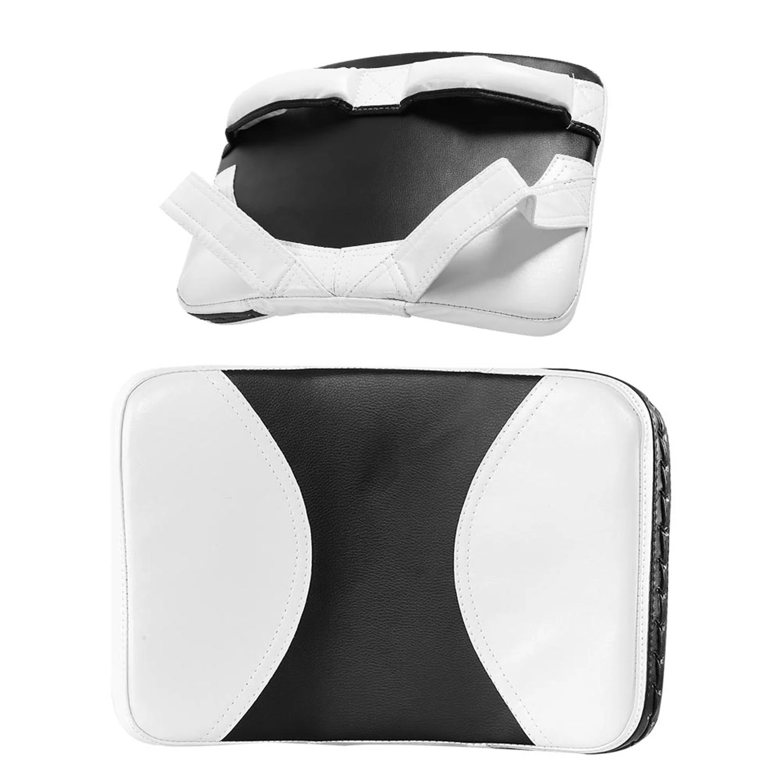 Muay Thai Karate MMA Taekwondo Boxing Target Kick Punch Shield Pad Utility, Thickened PU, Reinforcement Belt Design, for MMA Fig