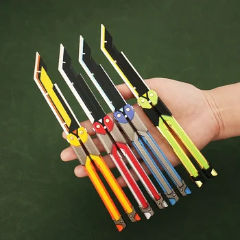 발로란트 무기 근접 나비 칼, RGX 컬렉션 게임 주변 합금 소드 모델, 게임 무기 칼, 소년 선물 장난감, 20cm