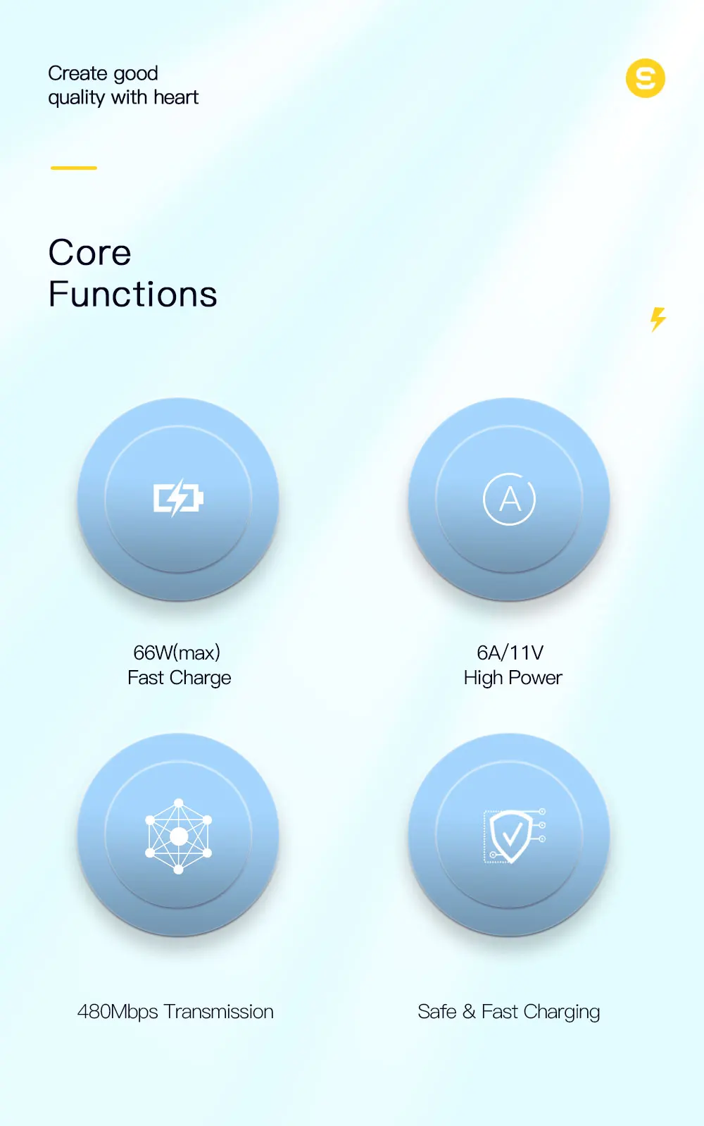 Essager 6A Type C شحن سريع لهاتف هاواوي P40 Pro P30 66W سلك شاحن بيانات لهاتف S21 Ultra S20 Poco