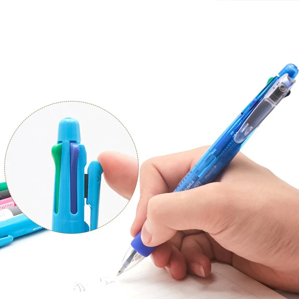 1pcs Japan ZEBRA Multifunctional Pen 5&1 0.7mm Ballpoint Pen+0.5mm Mechanical Pencil B4SA1 Cute Creative School Supplies