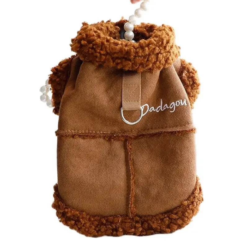 Pet Clothes Warm Winter Dog Hoodies Fleece Inside