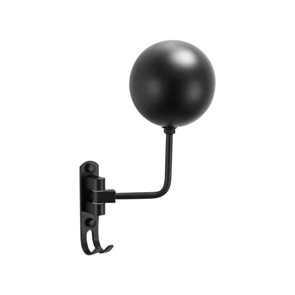 180&deg; Rotation Motorcycle Helmet Rack Wall Mount with Hooks Metal Bicycle Helmet Display Hanger Stand for Coats Caps Rugby motorcycle helmet holder