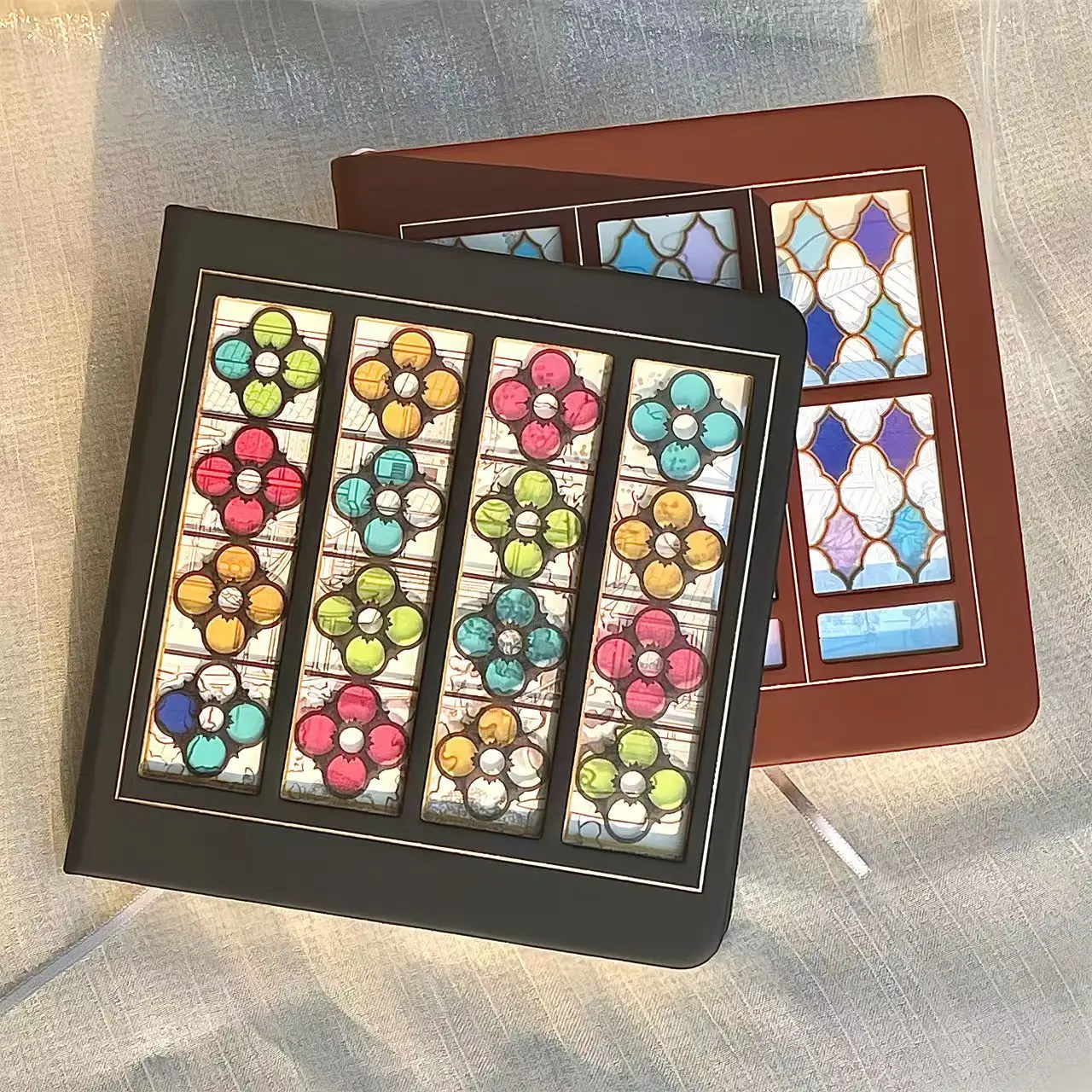 Stained Glass Windows Notebook Mini Light and Shadow Journal Girl Student Diary 다이어리