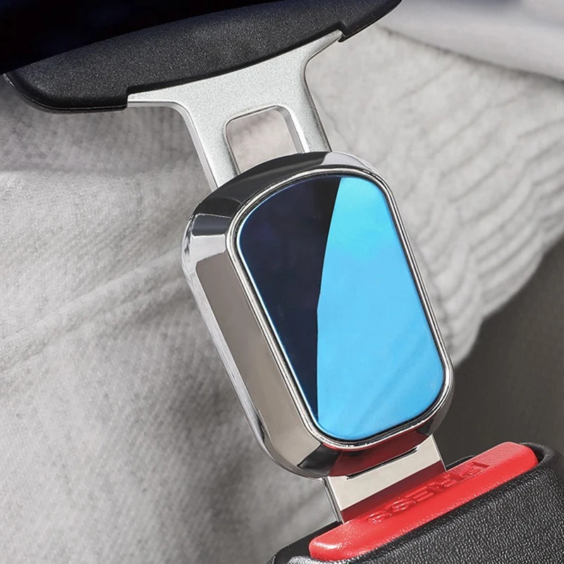 Car Safety Belt Buckle Extension Clip Seat Belt Buckle Metal Socket Plug Extender Tool One Button To Release Insert Socket