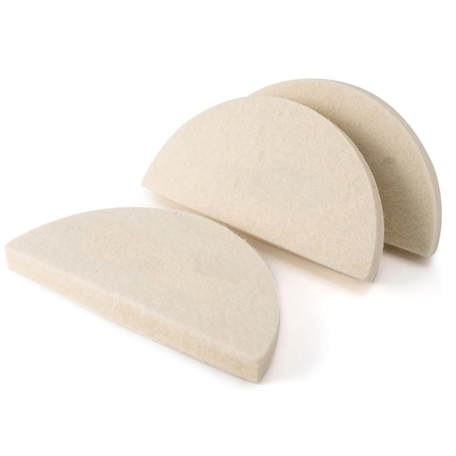 Foshio 3Pcs Half Moon Shape Wool Squeegee Window Film Tinting Car Wrapping Raschietto No-Scratch Clean Tools Auto Vinyl Application