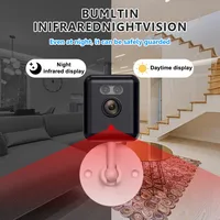 Caméra de sécurité Wifi HD 2MP, mini caméra de surveillance intérieure, vision nocturne, audio bidirectionnel, détection humaine, caméra IP 2.4G 4