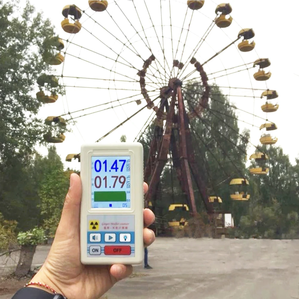 Geiger counter Nuclear Radiation Detector X-ray Beta Gamma Detector Geiger Radioactivity detector for Hospital BR-6