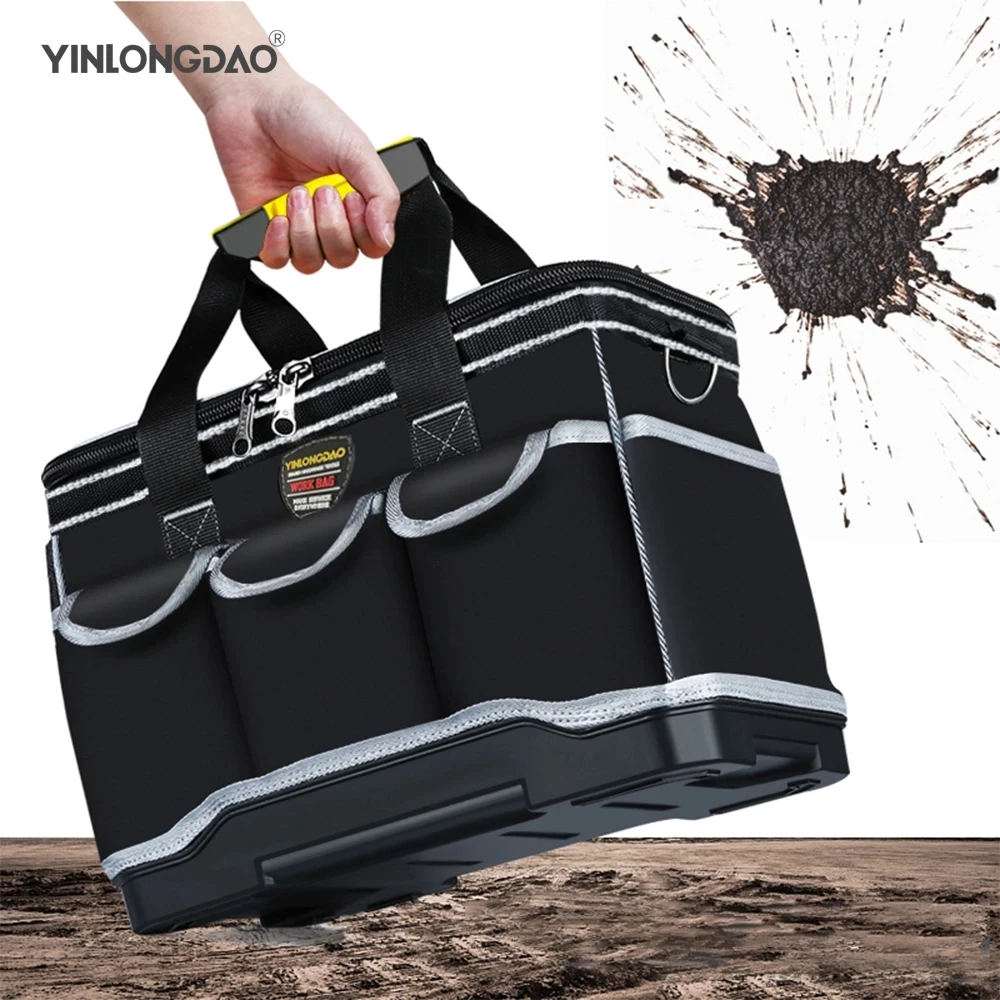 2021New Tool Electrician Bag Portable Multi Pocket Waterproof Toolkit Multi Function Tool Bag 1680D Oxford Cloth Electrician Bag top tool chest