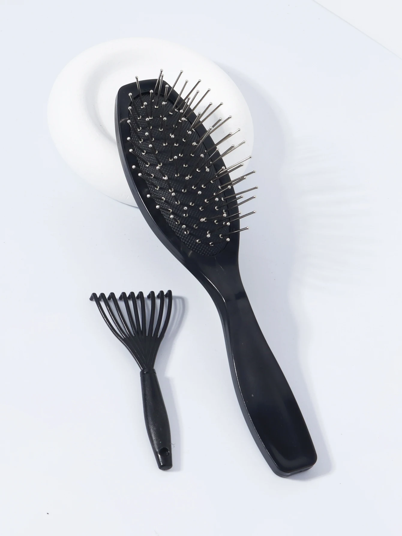 Professional Anti-Static Steel Comb Brush Wig Hair Extension Training Head Tool Cleaning Comb 2pcs Special for Real Hair Wigs hair comb,hair brush,hair styling tool,hair styling comb,hair styling brush,curling comb,wig brush,curly hair comb