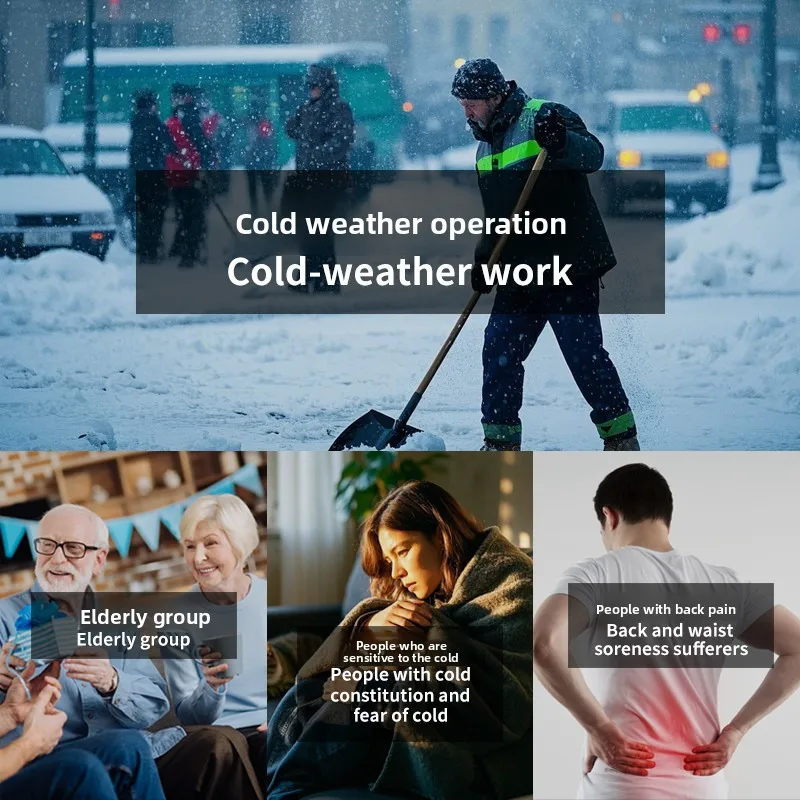 17 HEATING ZONES Heated Vest Men Women Bodywarmer Heated Sleeveless Jacket Winter USB Self Heating Snow Ultra-light Warm Vest