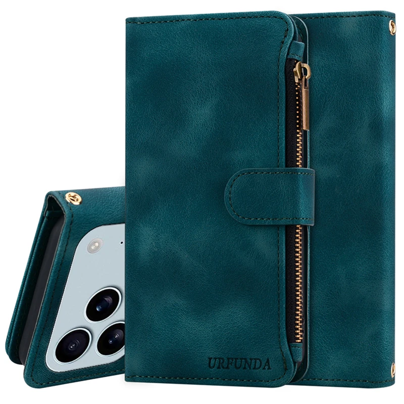 Leather Wallet Flip Cover | Magnetic Book-Style Protective Case