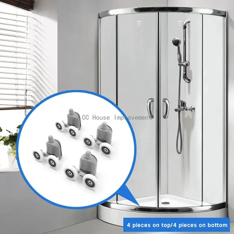 Zinc Alloy Double Shower Door Roller Wheel Runner/Pulleys