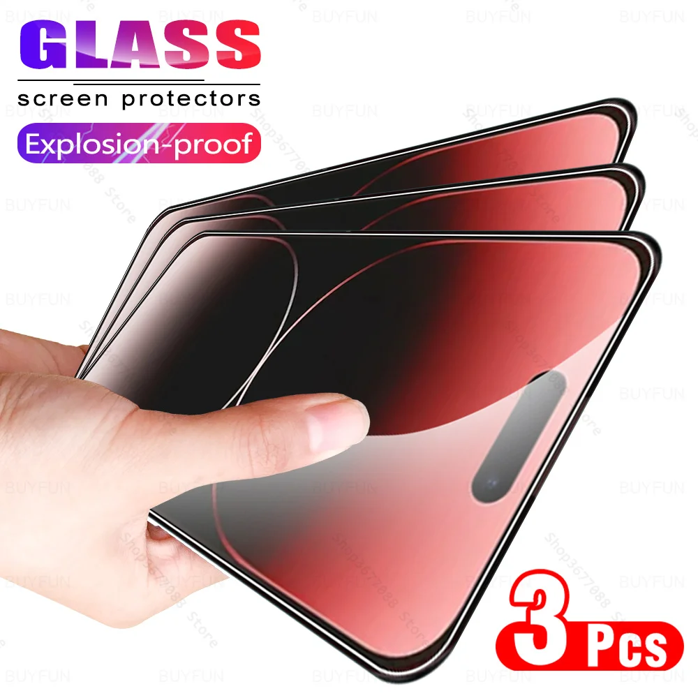 

For iPhone 15 Pro Max Tempered Glass 3Pcs Screen Protector iPhone15 Plus iPhone15Pro Ifone 15Pro Max 15ProMax 2023 Premium Glass
