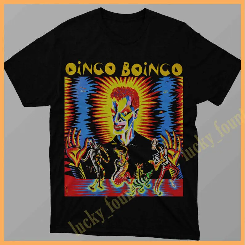 Черная футболка Oingo Boingo Band H83766 с длинным или коротким рукавом
