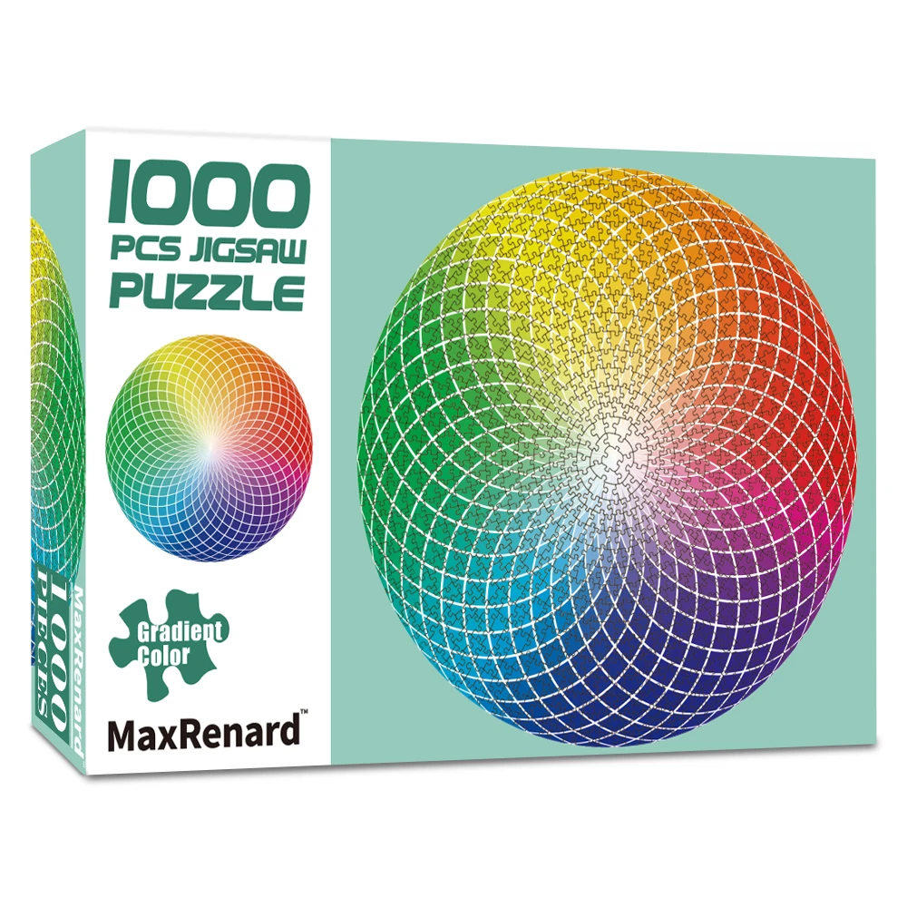 MaxRenard Puzzle 1000 Pezzi Paesaggio Foresta - 67,9x50,2 Cm, Cartone Riciclato, Poster Incluso - 2