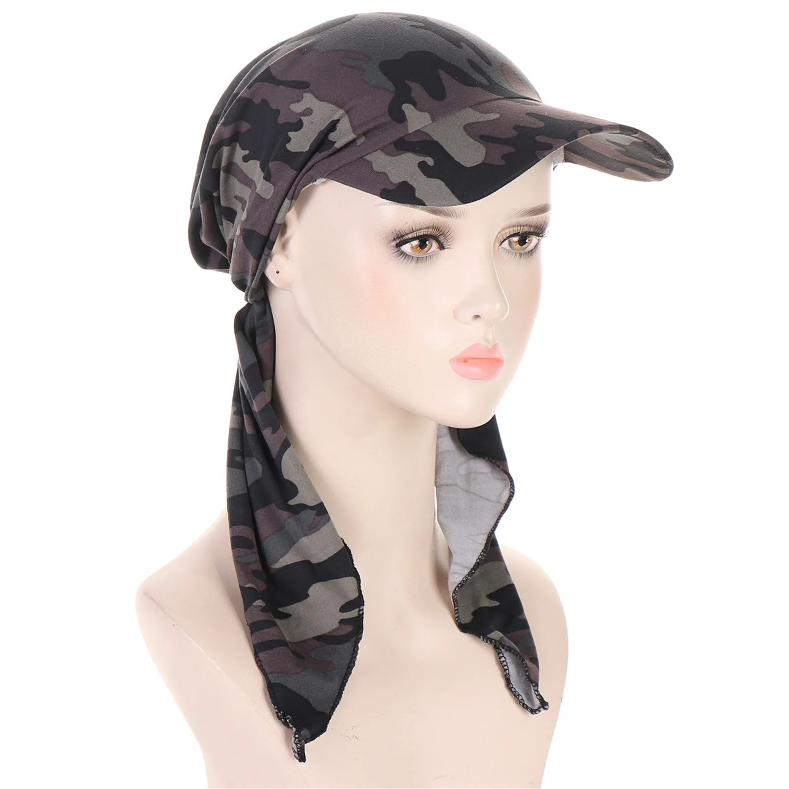 Ladies Hat Fashion Hijab Cap Floral Stretch Multicolor Muslim Hijab Cap Base Hat Mens Running Snap Back Trucker