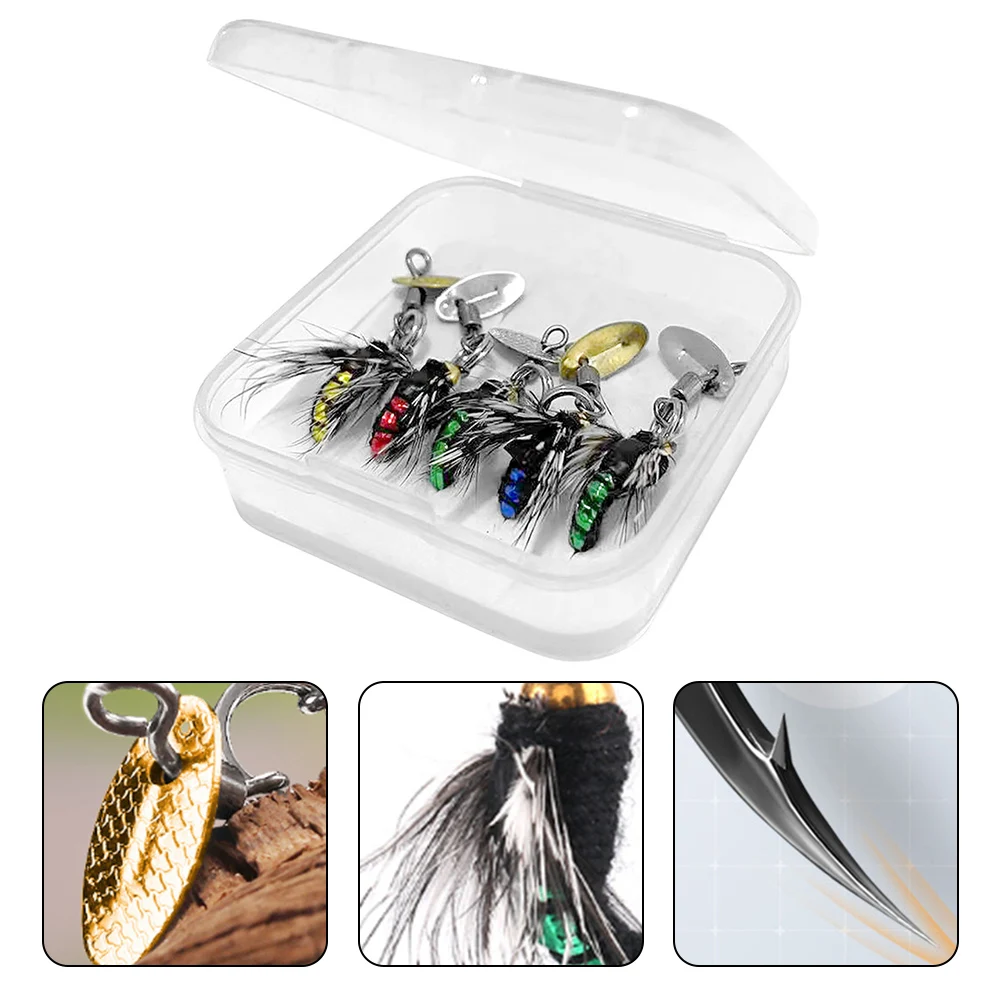 Propeller Fly Artificial Bait Perch/mouth/trout Fishing Gear Propeller Fly  Hook Fly Hook High-quality Fishing Accessories Luya - AliExpress