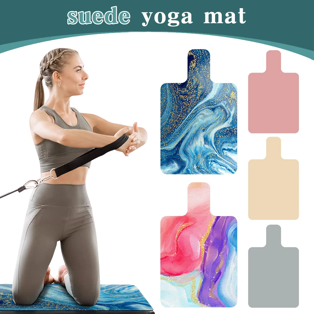 Pilates Suede Rubber Yoga Mat Non-Slip Pilates Reformer Cover Portable Reformer Machine Towel for Balance Training