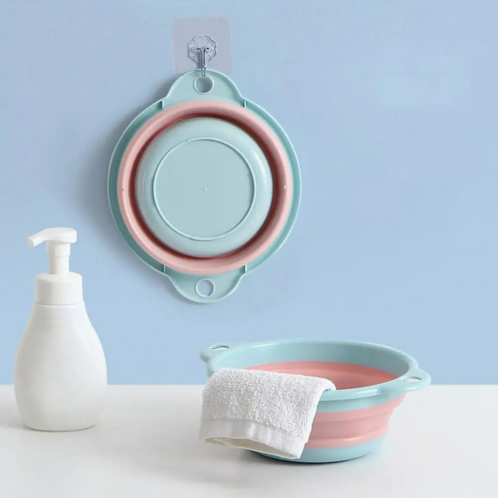 Folding Wash Basin Collapsible Wash Basin Foldable Wash Basin Wearable Folding Washbasin Lightweight Wash Basin Space Saving Portable Plastic Foldable Basin Multifunctional