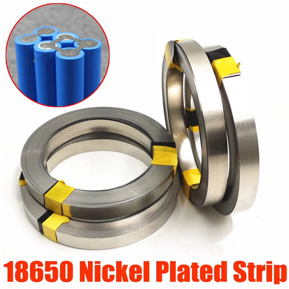 

10m 18650 Li-ion Battery Nickel Sheet Nickel Plated Strip Connector Nickel Sheet for 0.1mm 0.2mm Battery Welder