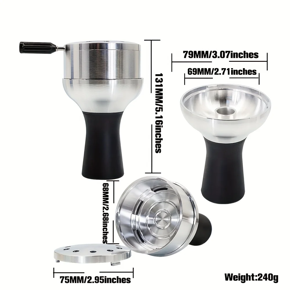 New Shisha Heat Management Base Hookah Tobacco Bowl Coal Holder Nargile Cachimbas Accessories