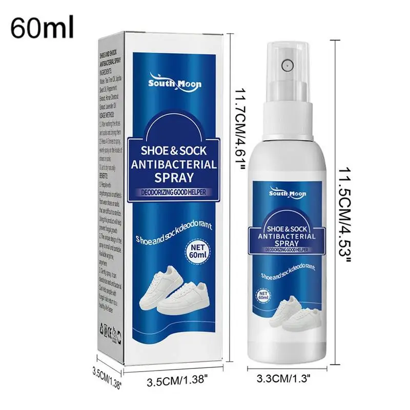 Shoe Foot Deodorizer Natural Deodorizer Spray Refreshing Foot Spray Odor Removal Sweatproof Foot Care Déodorant Perfume for Shoe images - 6