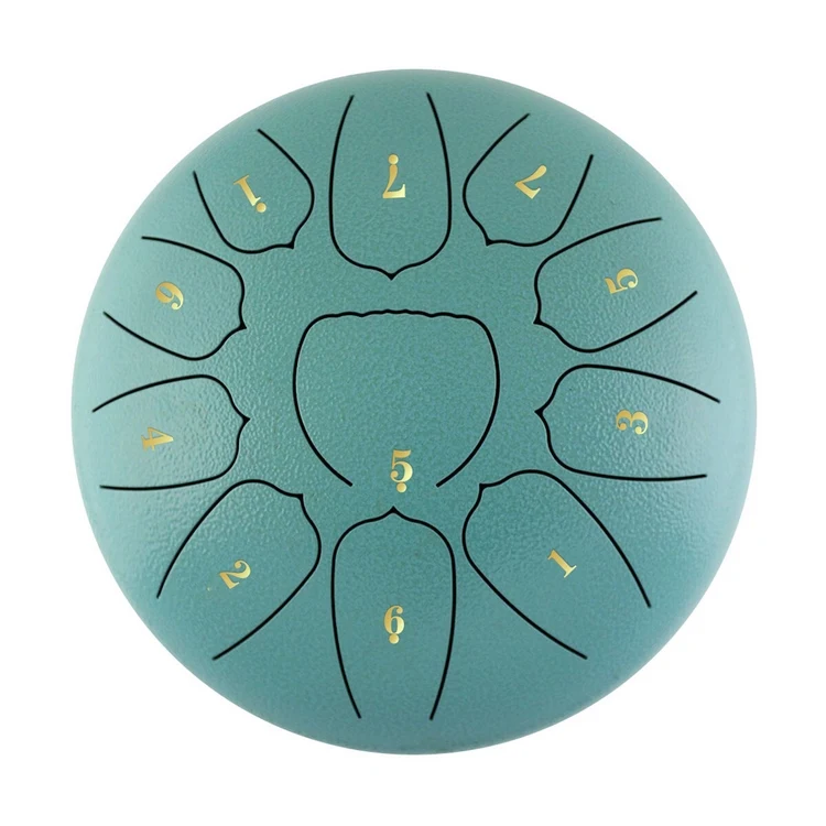 

6 Inch Steel Tongue Drum 11 Notes Handpan Drum with Drum Mallet Finger Picks Percussion for Meditation Yoga