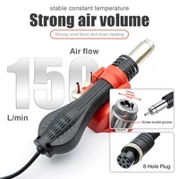 JCD 8858A Hot Air Gun 750W BGA Digital Display Temperature Adjustable Hair Dryer Soldering Heat Gun For SMD SMT Welding Repair 2