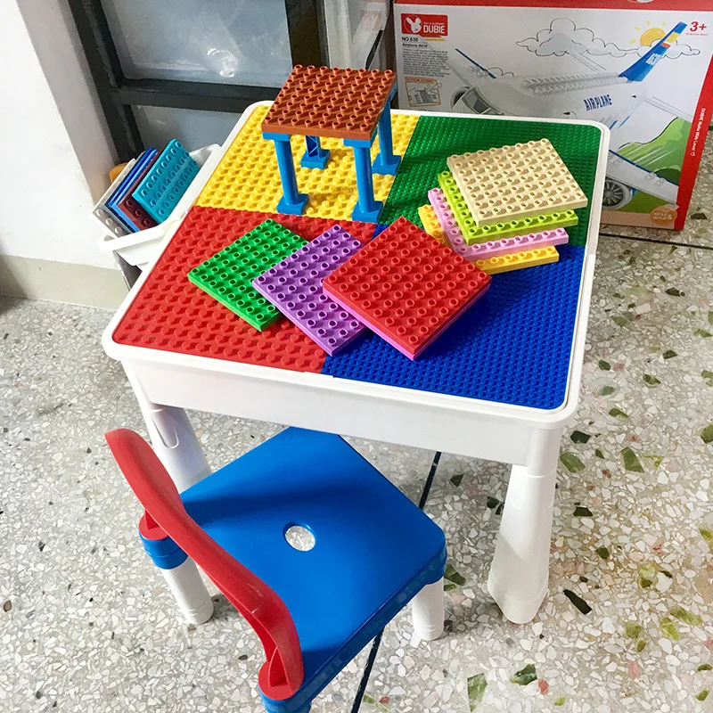 Große Größe Bausteine Doppelseitige Basis Platte Kompatibel Große Ziegel Kunststoff Pädagogisches Kreative Spielzeug für Kinder Kid Geschenk