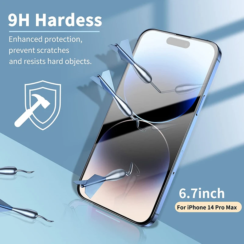 Custodia protettiva per schermo in vetro da 3/5 pezzi per IPhone 12 11 13 14 15 Pro Max Mini XS XR X 8 7 Plus 14Pro 15Pro IPones Cover anteriore