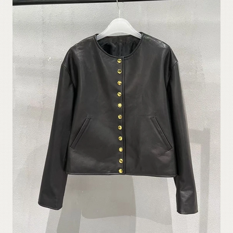 

Женское зимнее пальто из 2023 натуральной овечьей кожи