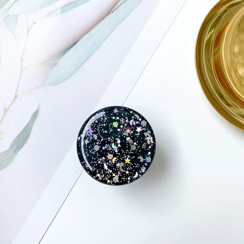 Pop Grip 3D Finger-Telefonhalter Griffe Tok-Steckdosen Sternenhimmel Glitzer Tropfenkleber Handy und Tablet Universal Lazy Holder