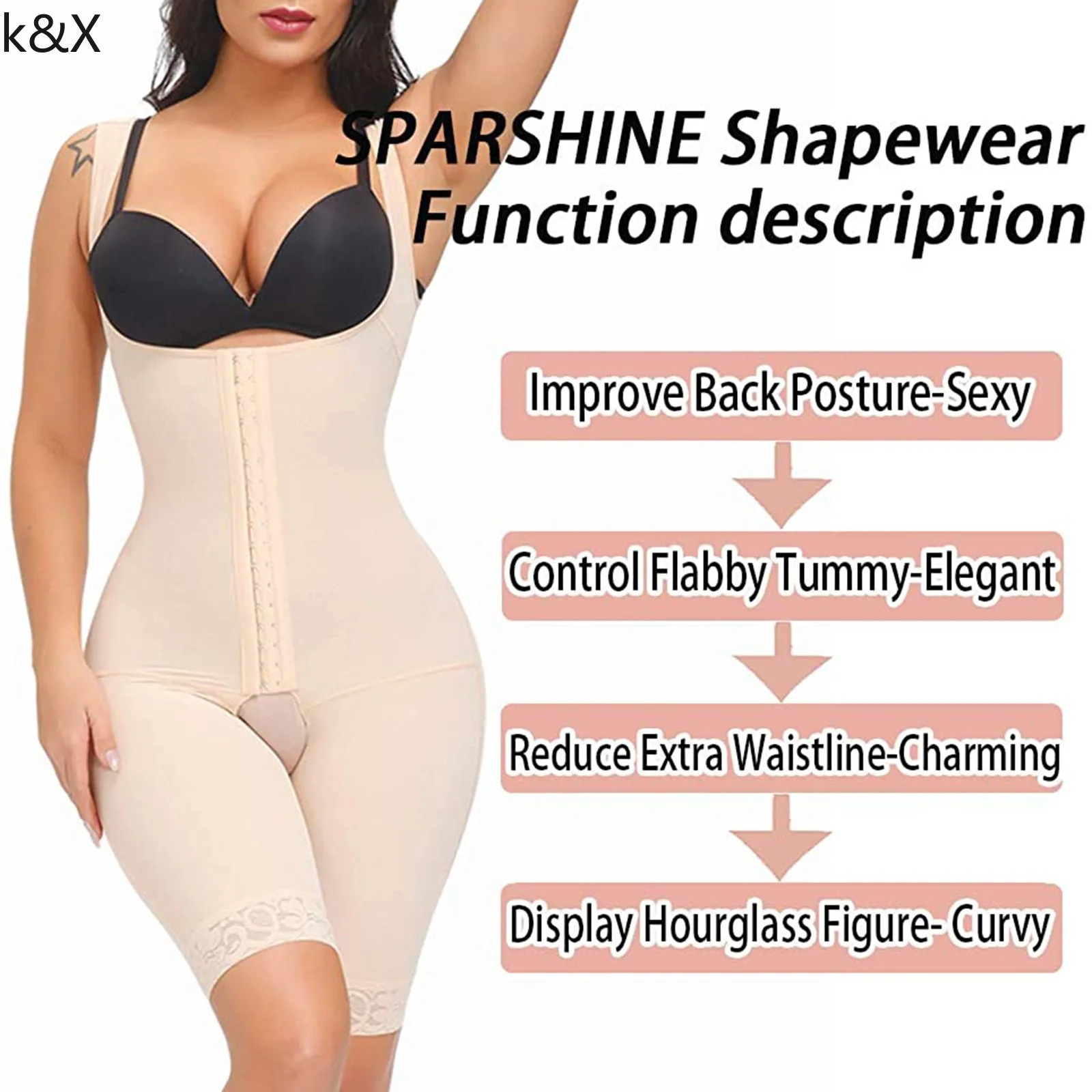 Buy SOIE Black Womens Solid Tummy Tucker Shapewear