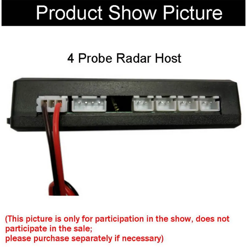 Promotion LED display Parking Sensors for Car Assist Backup Radar Monitor System 12V 6-8/4 connection host with sticker