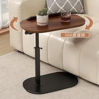 Adjustable Height C Shaped Side Table, 360°Swivel & Flip Top C Shaped End Table for Couch Laptop Stand Coffee Table for Sofa/Bed 3