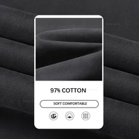 9 Color Men's Cotton Casual Pants Elastic Waist Slim Straight Solid Color Business Trousers Four Seasons Brand Male Clothes 2